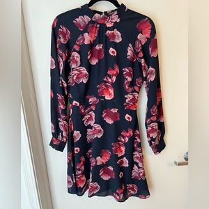Banana Republic Floral Print Fit and Flare Dress